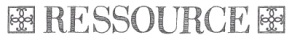 Logo Ressource, peinture authentique